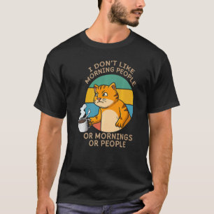 T-shirt Dresseur de Chat Buvant du Café Buveur de Caféine