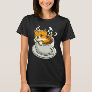T-shirt Dresseur de Chat Buvant du Café Buveur de Caféine