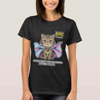 T-shirt Dresseur de Chat Drôle Superpuissance Tabby Cape B