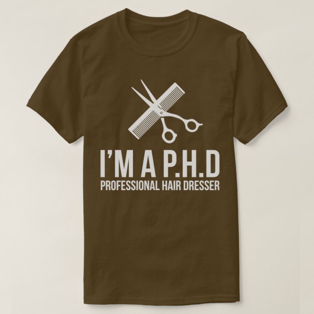 T-shirt Dresseur De Cheveux Professionnel Novelité Ix27M A (Design devant)