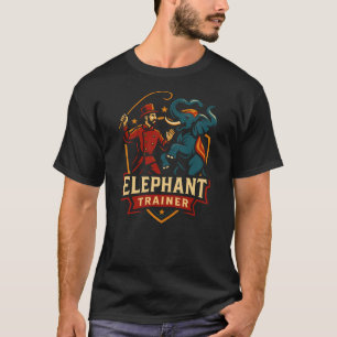 T-shirt Dresseur d'éléphant de cirque Enfants drôles Cirqu
