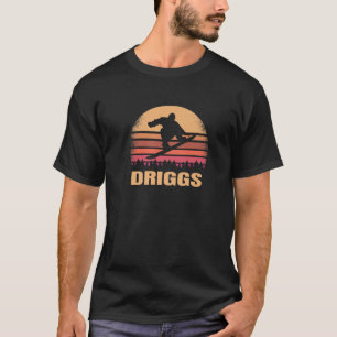 T-shirt Driggs Idaho Snowboard Extérieur Vintage ID Retro