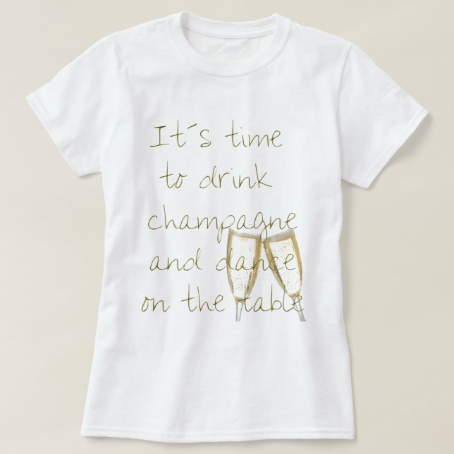T-shirt Drink champagne (Design devant)