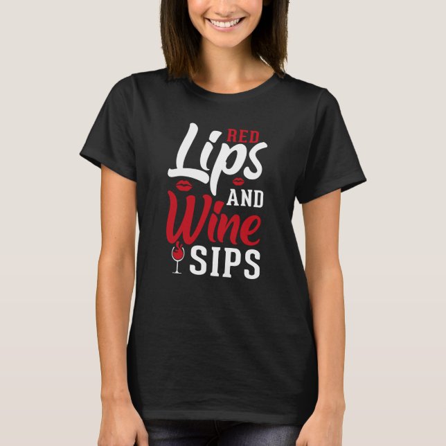 T-shirt Drinking wine and hiking pines (Devant)