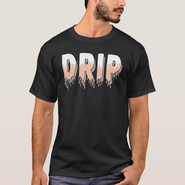 T-shirt Drip Dripping Electro Orange 1s Matching (Devant)