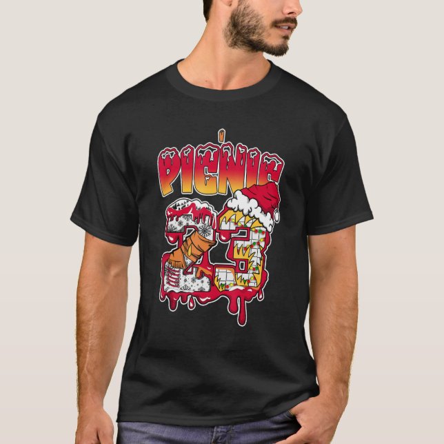 T-shirt Drip Number 23 Noel Mid Picnic 1s Matching (Devant)