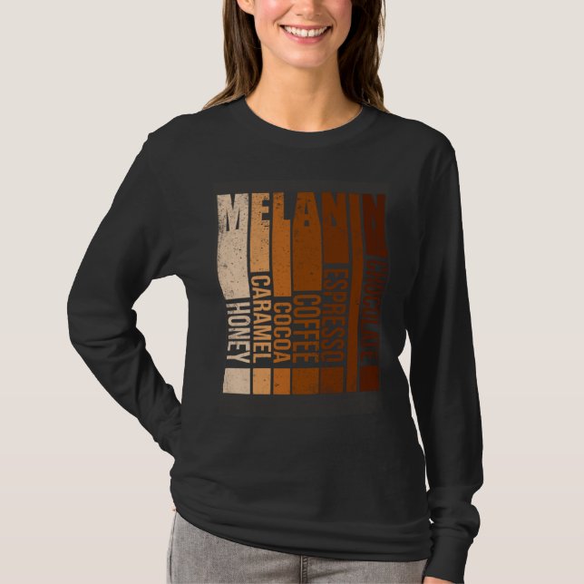T-shirt Drippin Melanin Black History Month Black Men Wome (Devant)