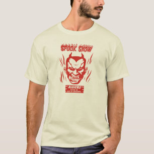 T-shirt drive-in d'exposition de spectre de diable