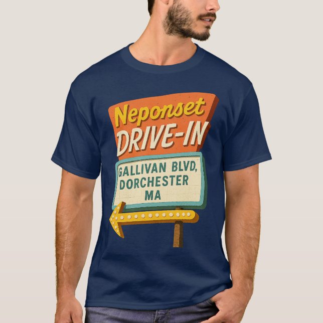 T-shirt Drive-In Neponset - Dorchester, MA (Devant)