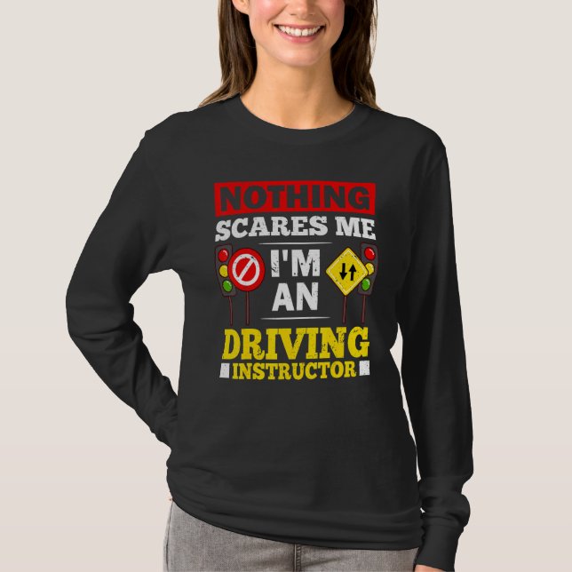 T-shirt Driving Instructor School Lessons Driver Education (Devant)