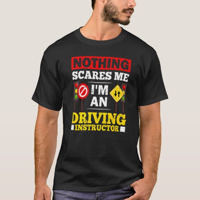 T-shirt Driving Instructor School Lessons Driver Education (Devant)