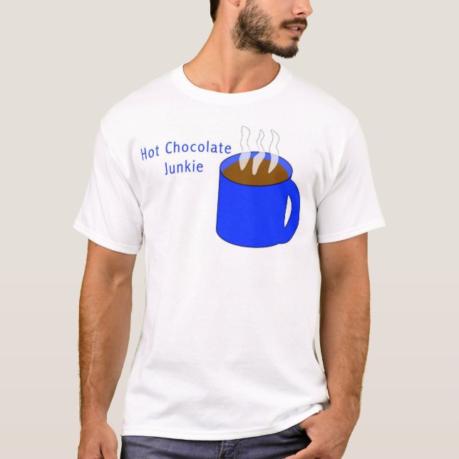 T-shirt Drogué de chocolat chaud (Devant)