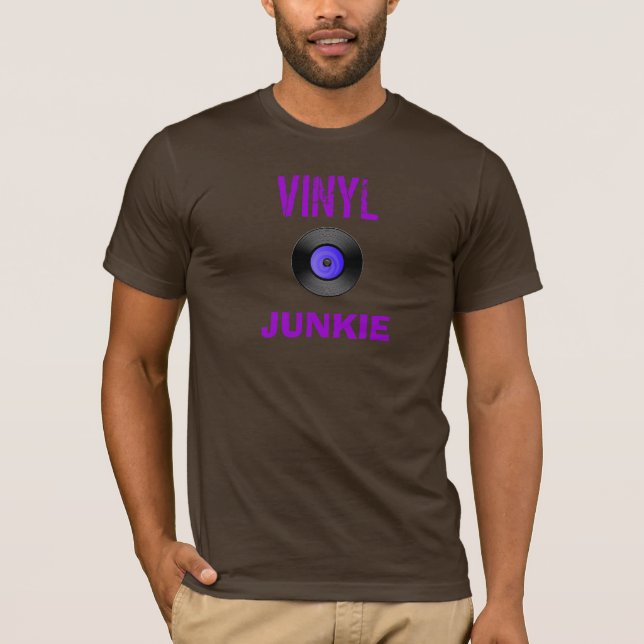 T-shirt Drogué de vinyle (Devant)