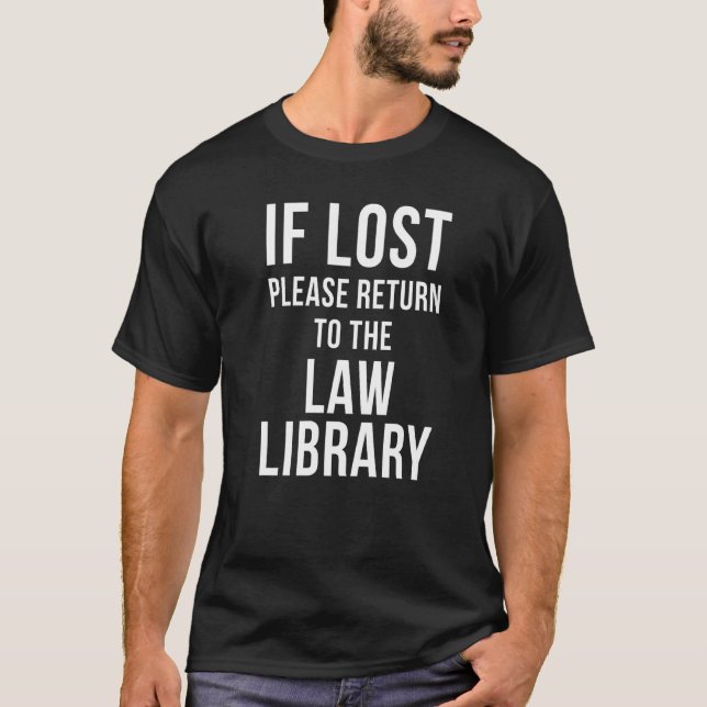 T-shirt Droit Bibliothécaire Droit École de Droit Étudiant (Devant)