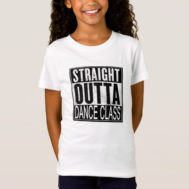 T-shirt droit de classe de danse d'Outta (Devant)