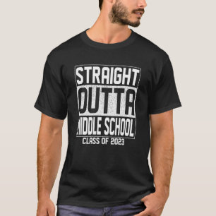 T-shirt Droit Dehors du collège Classe de fin d'études 202