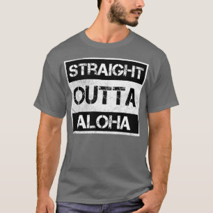 T-shirt Droit devant Aloha Oregon Vintage en détresse Sou