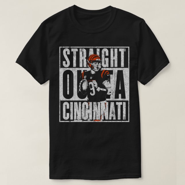 T-shirt Droit devant Cincinnati Joe Burrow (Design devant)