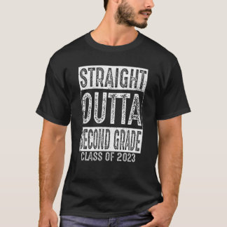 T-shirt Droit devant classe de deuxième année 2023 2e anné
