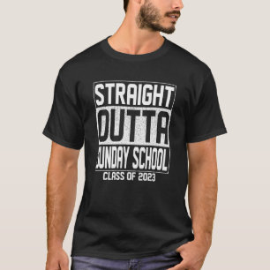 T-shirt Droit devant dimanche classe de fin d'études 2023