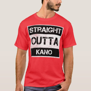 T-shirt Droit devant Kano Nigeria Vintage en détresse Sou