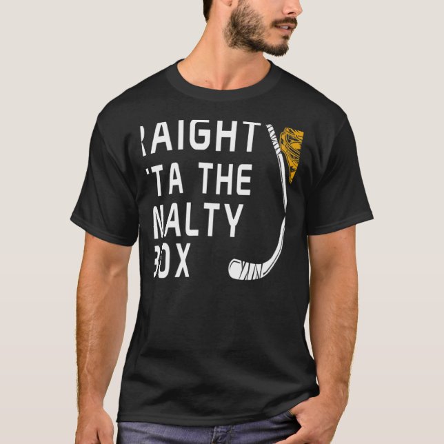 T-shirt Droit devant la boîte de pénalité Joueur de hockey (Devant)