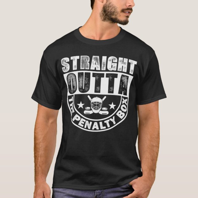 T-shirt Droit devant la boîte de pénalité Joueur de hockey (Devant)