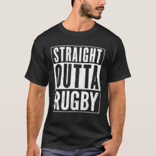 T-shirt Droit devant le rugby drôle