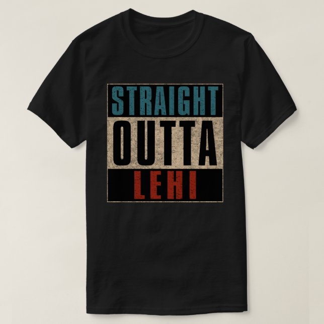 T-shirt Droit devant Lehi Utah UT (Design devant)