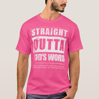 T-shirt Droit devant les dieux Parole Jean 3 16 Jésus chré