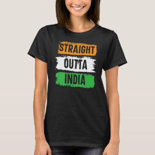 T-shirt Droit devant l'Inde Joyeuse fête de la République 