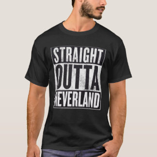 T-shirt Droit devant Neverland Funny Graphic Tee