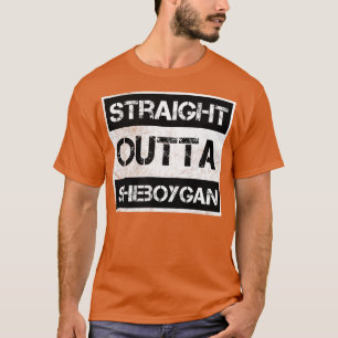 T-shirt Droit devant Sheboygan ville Wisconsin Vintage Di