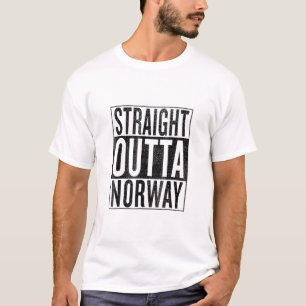 T-shirt Droit En Dehors Norvège Great Travel