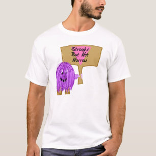 T-shirt Droit mais non étroit pourpres