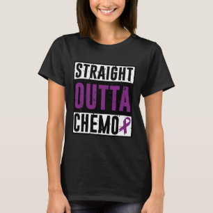 T-shirt Droit Outta Chemo Cancer pancréatique Survivant