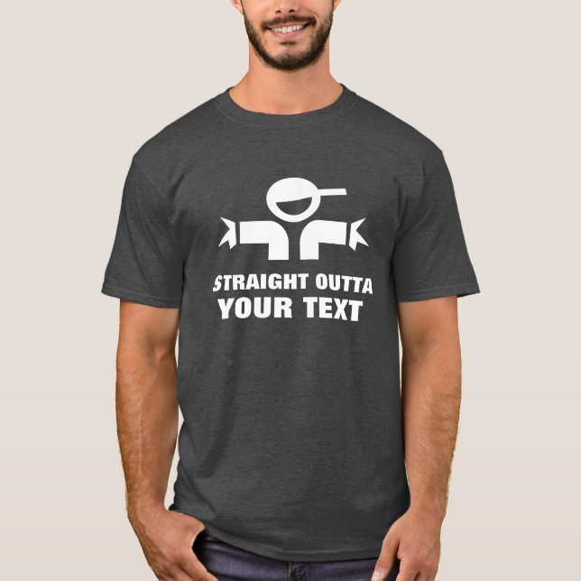 T-shirt DROIT PERSONNEL | Ajouter votre propre vil (Devant)