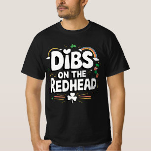 T-shirt Droit sur la rousse drôle de la Saint-Patrick