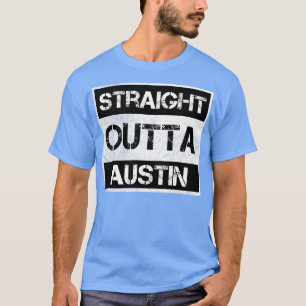 T-shirt Droite en direction d'Austin Texas Vintage en détr