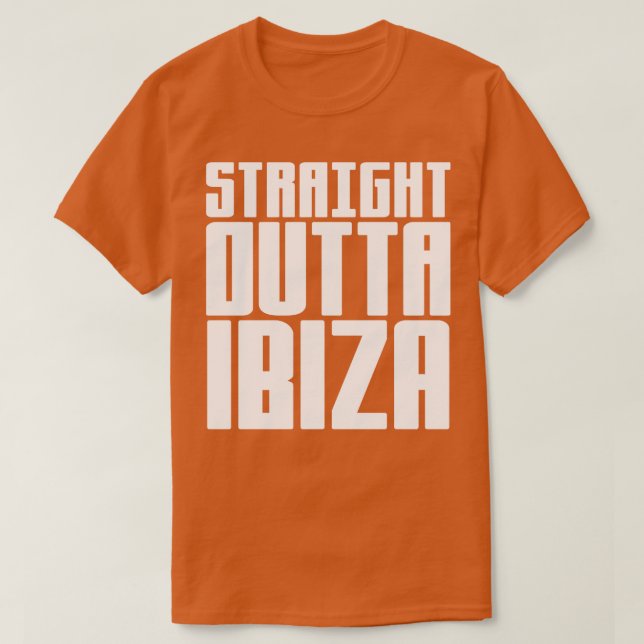 T-shirt Droite En Périphérie D'Ibiza 1 (Design devant)