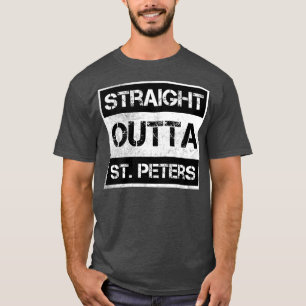 T-shirt Droite En Périphérie St Peters Ville Missouri Vint