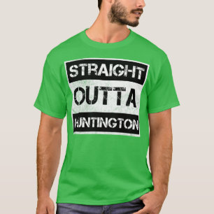 T-shirt Droite Outta Huntington city West Virginia Vinta