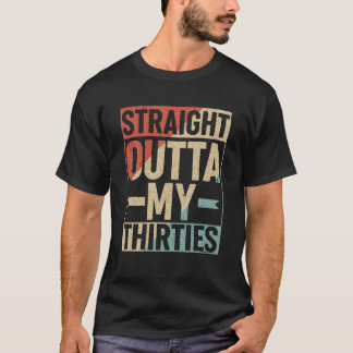 T-shirt Droite Trente Ans 40 Ans Femmes Hommes 40t