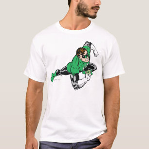 T-shirt Droite verte de saut de lanterne