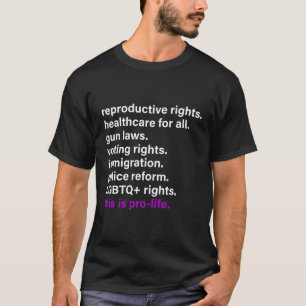T-shirt Droits De Reproduction Soins De Santé Pour Toutes 