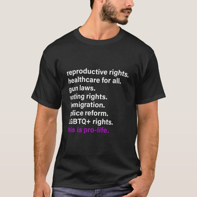 T-shirt Droits De Reproduction Soins De Santé Pour Toutes  (Devant)