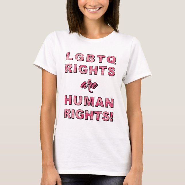T-SHIRT DROITS LGBTQ... (Devant)