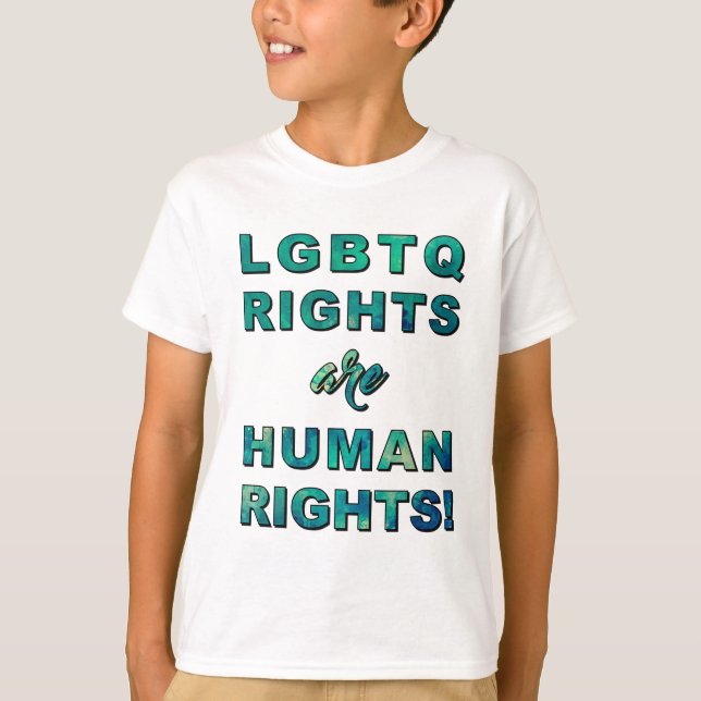 T-SHIRT DROITS LGBTQ... (Devant)
