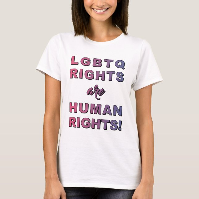 T-SHIRT DROITS LGBTQ... (Devant)