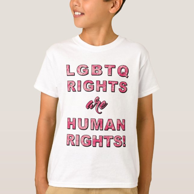 T-SHIRT DROITS LGBTQ... (Devant)